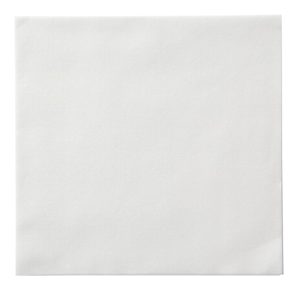 Linen-Like 8.5" x 8.5" Linen-Like White Dinner Napkins 300 PK 120053 - main